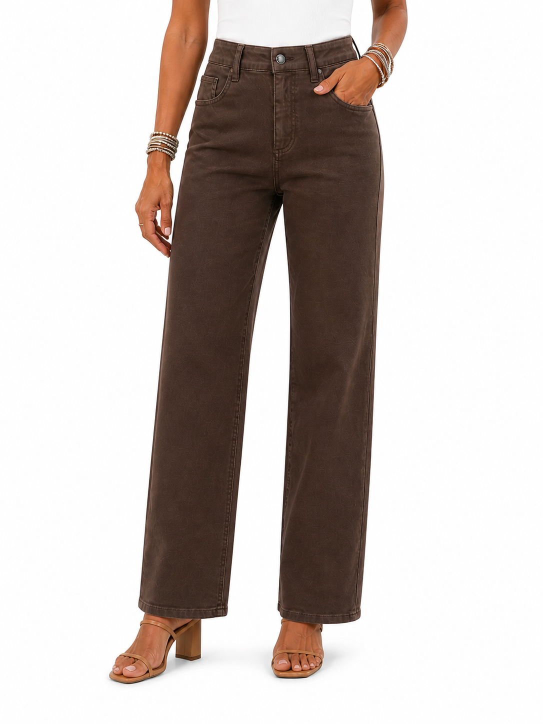 Pantalón Wide Leg Chocolate